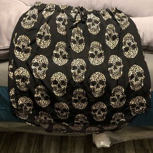 SHEIN, brand new, skull, leopard skirt.